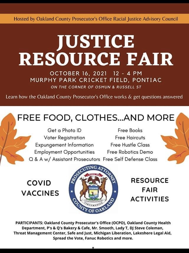 Justice Resource Fair in Pontiac