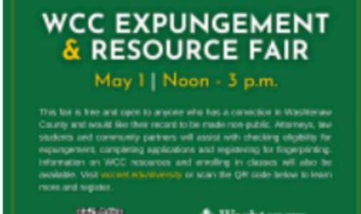 Expungement & Resource Fair Scheduled at Washtenaw Community College