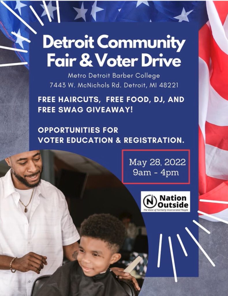 Metro Detroit Barber College Hosts Community Fair and Voter Drive