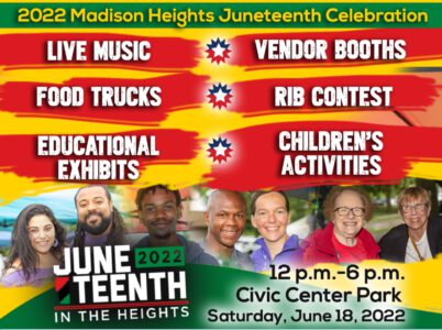 Madison Heights Citizens United Announces Juneteenth Event