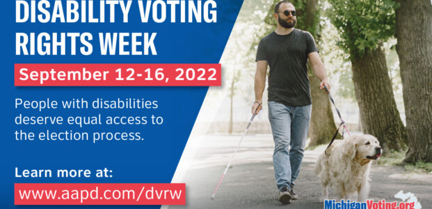 September 12-16 is Disability Voting Rights Week