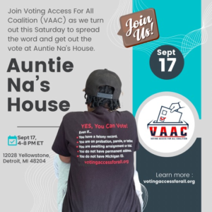 Join VAAC this Saturday 9/17 at Auntie Na’s