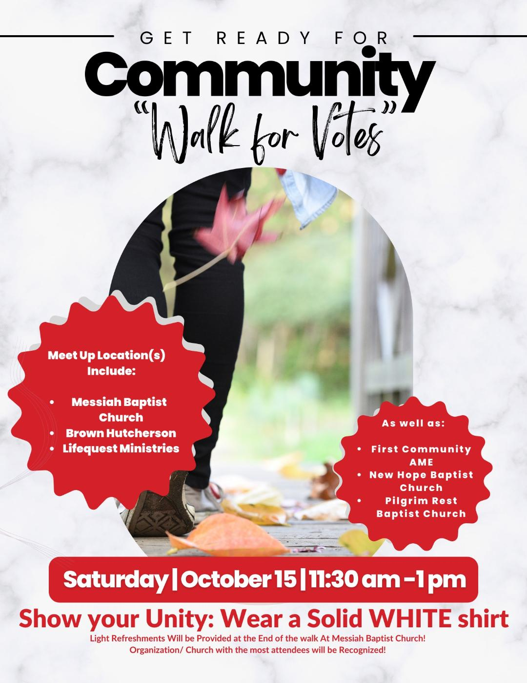Get ready for Community “Walk for Votes” in Grand Rapids!