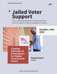 Jailed Voter Support Meeting