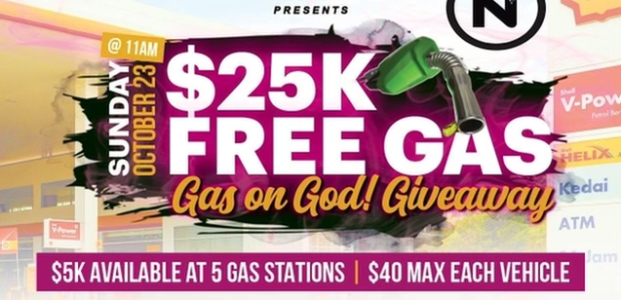 Citadel of Praise Presents $25K free gas