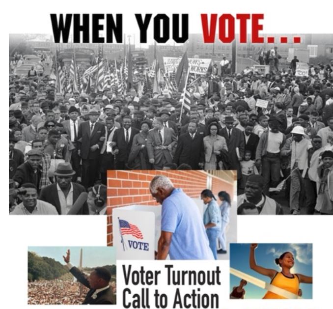 Three Voter Turnout Call to Action Events!