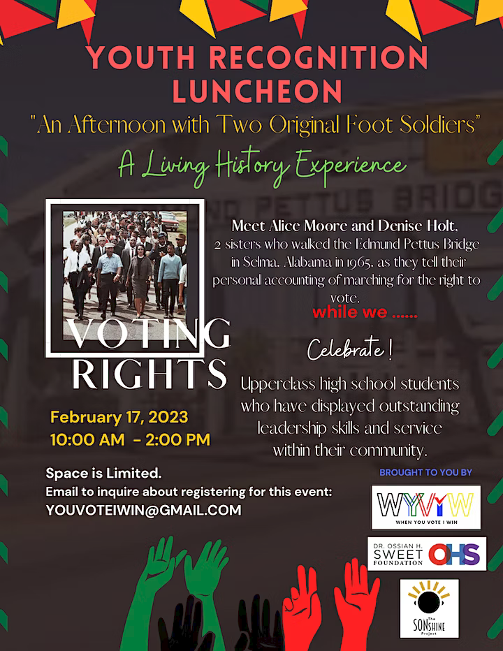 Youth Recognition Luncheon set for February 17th.