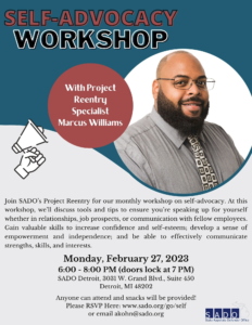 Project Reentry Offers Self-Advocacy Workshop