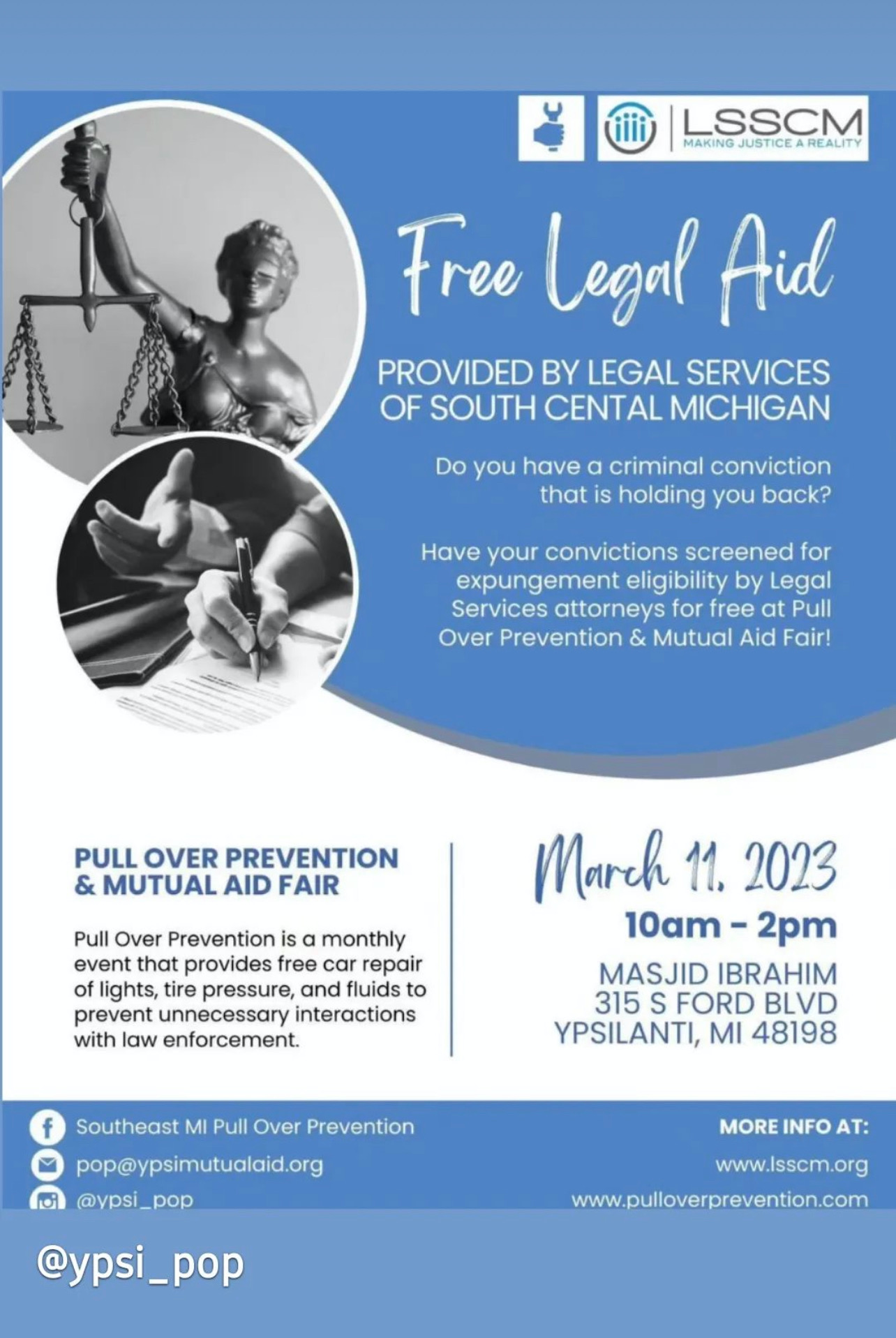 Free Legal Aid in Ypsilanti