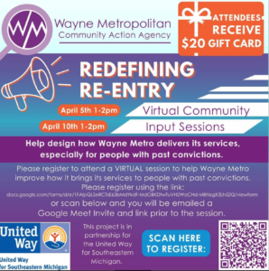 Redefining Re-entry Community Input Sessions