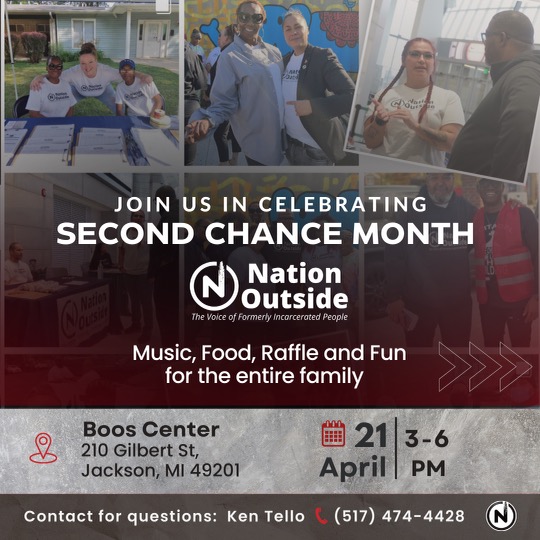 Nation Outside Jackson Second Chance Month Food, Raffle and Family Fun!