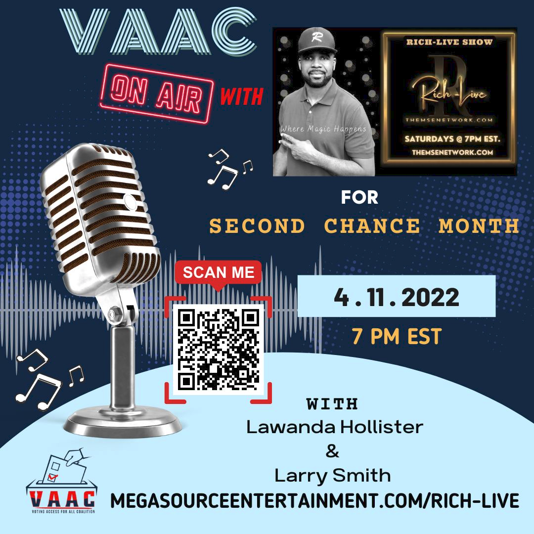 VAAC on Air with Rich-Live for Second Chance Month