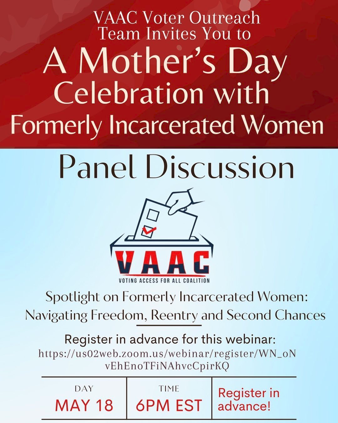 VAAC Hosting “Spotlight on Formerly Incarcerated Women” Panel