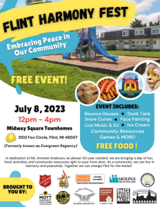 Free Event! Flint Harmony Fest: Embracing Peace in Our Community