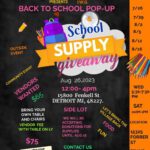 Back to School Pop-Up & School Supply Giveaway in Detroit