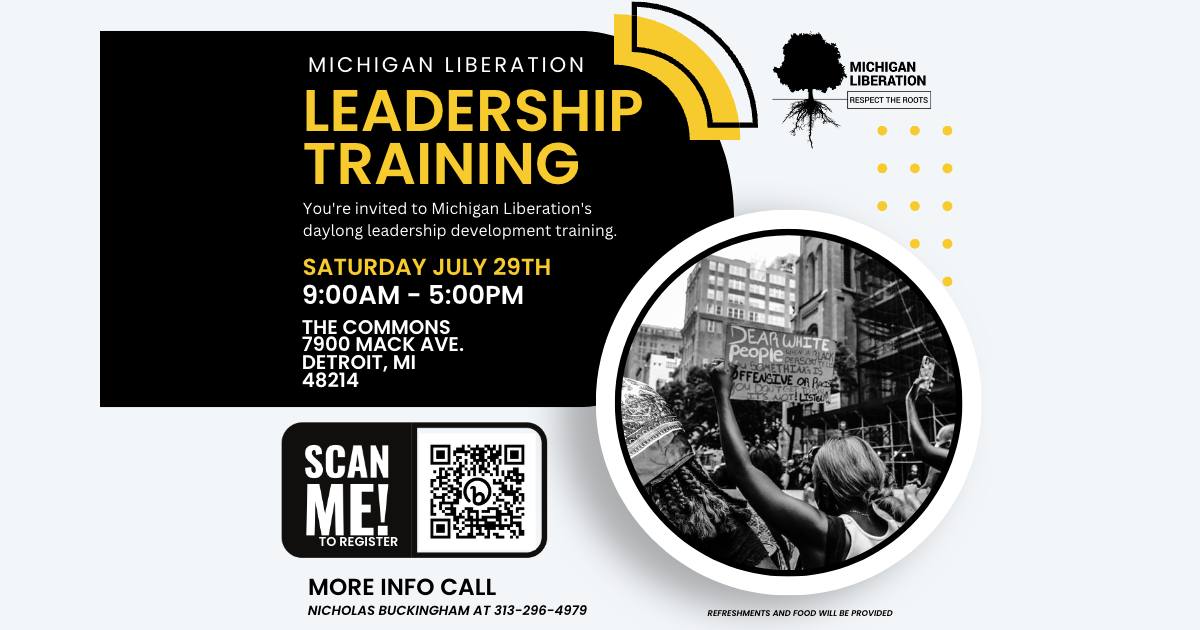 Michigan Liberation's Leadership Development Training!