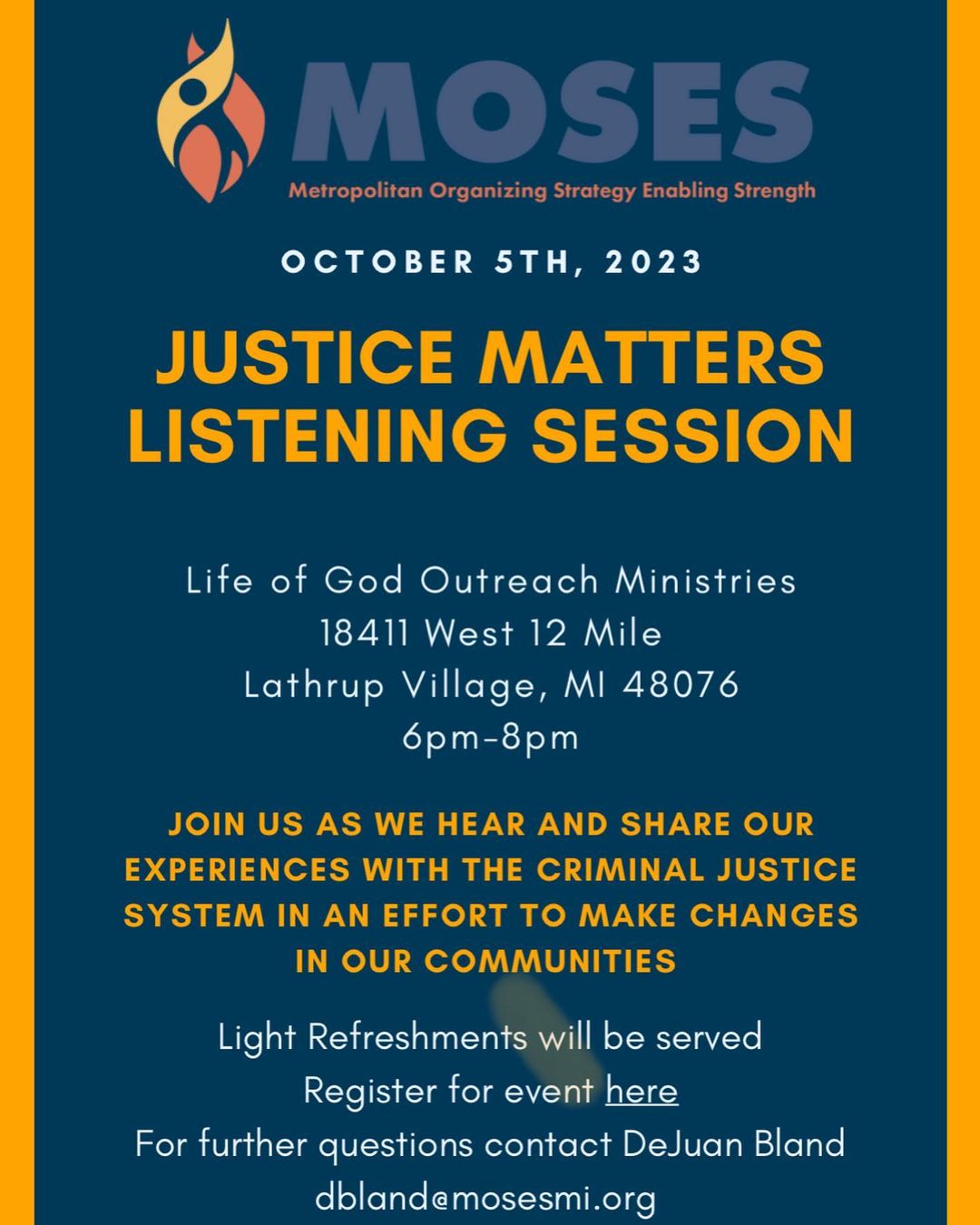 Justice Matters Listening Session