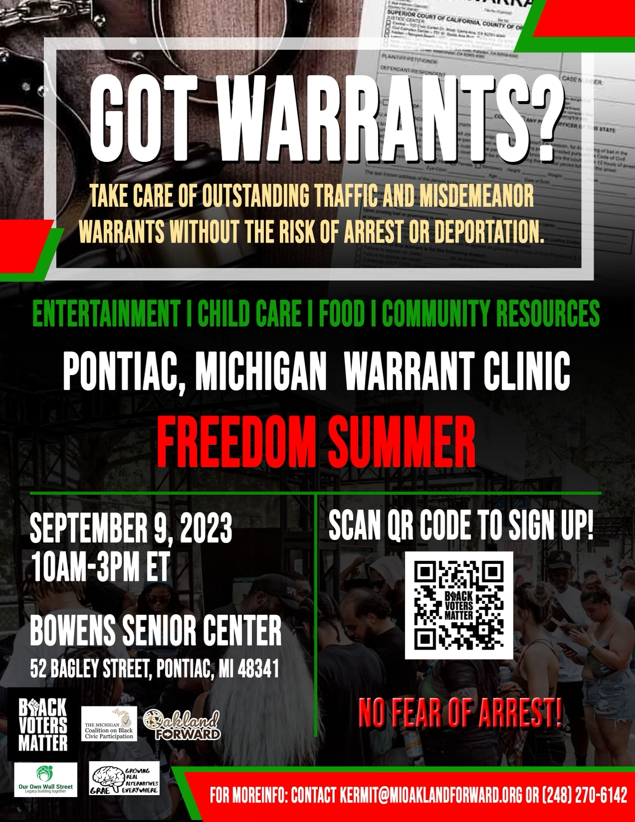 Pontiac Warrant Clinic