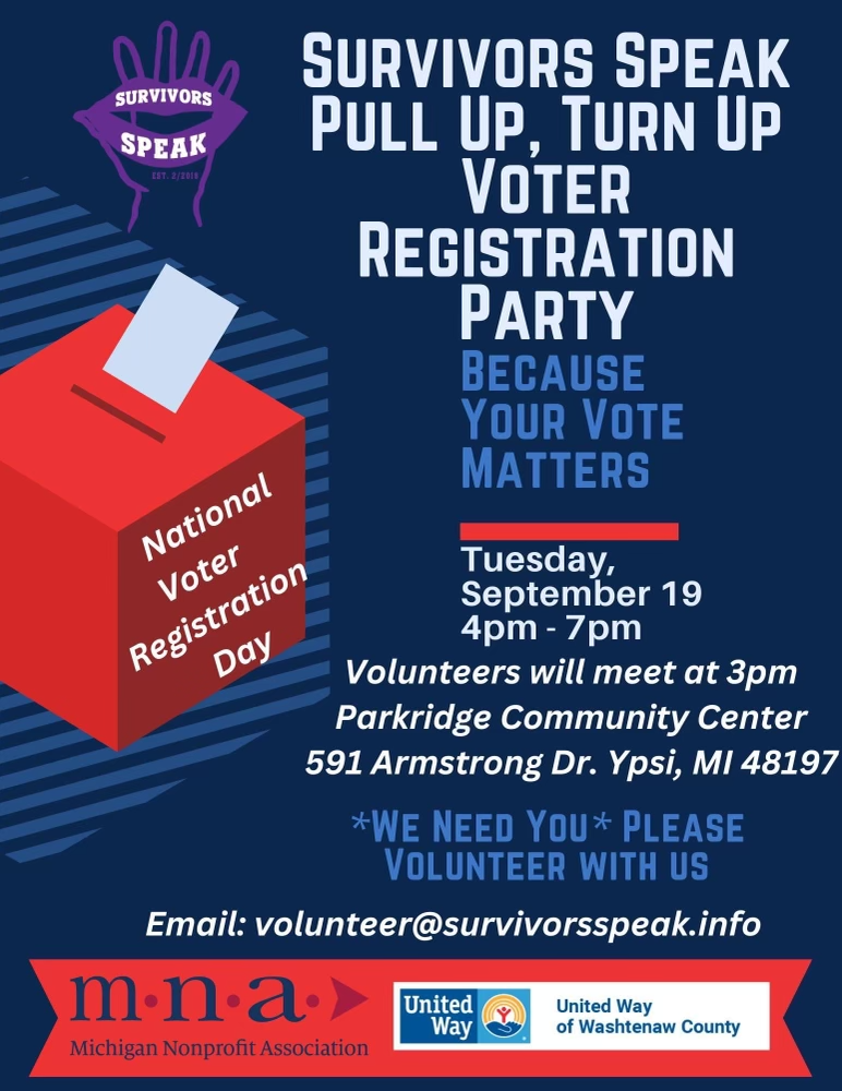 Voter Registration Day Party in Ypsi!
