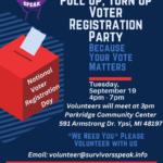 Voter Registration Party in Ypsi!