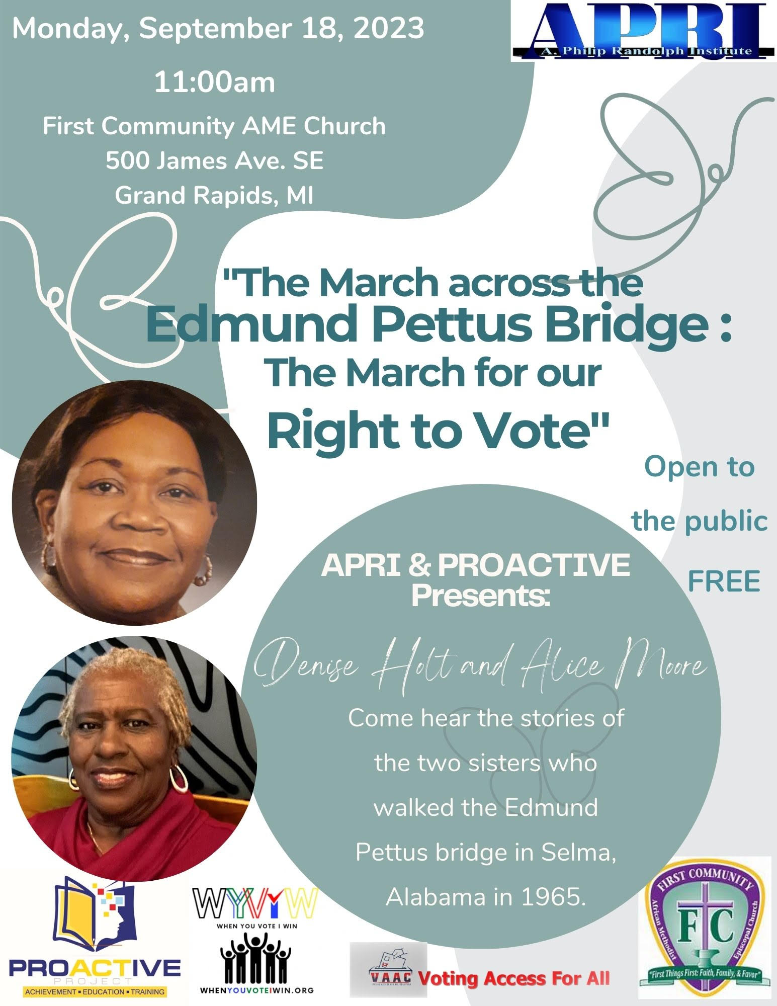 The March Across the Edmund Pettus Bridge: The March for Our Right to Vote in Grand Rapids