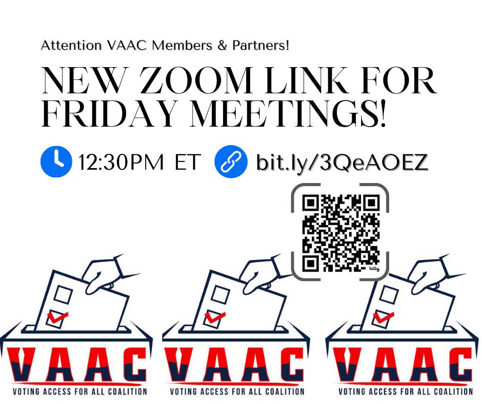 New Zoom Link for Friday Meetings!