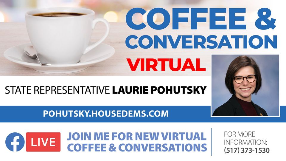 Coffee Hours: Rep. Laurie Pohutsky (House District 17)