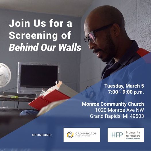 Screening of “Behind Our Walls” Set for March 5, 2024 in Grand Rapids