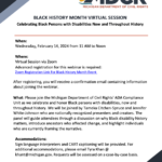 Michigan Dept of Civil Rights (MDRC)- BLACK HISTORY MONTH VIRTUAL SESSION