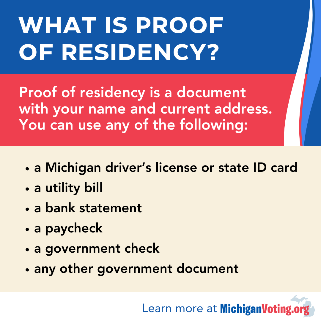 What is Proof of Residency for Voting?
