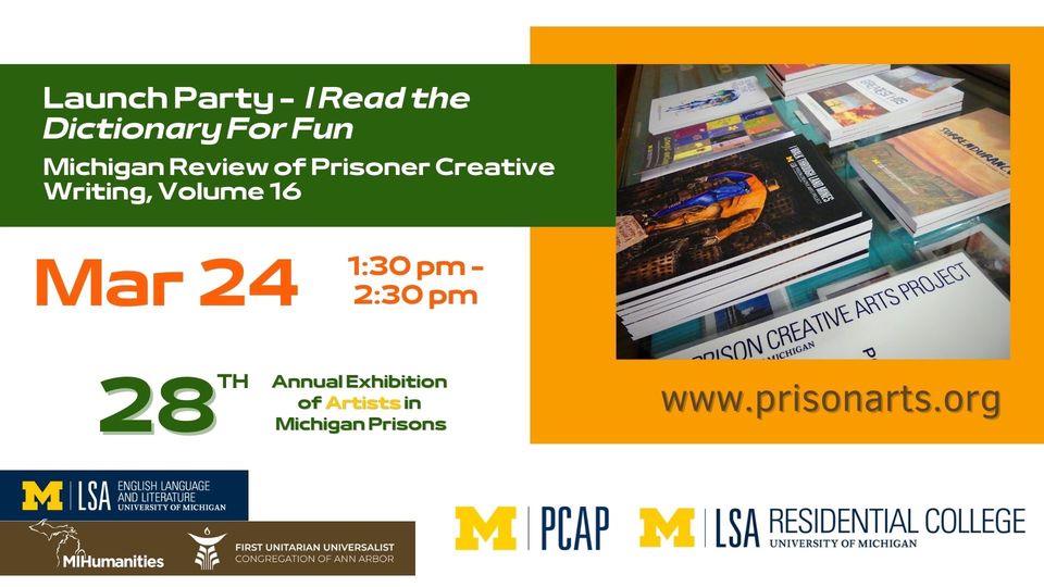 Launch Party: Michigan Review of Prisoner Creative Writing, 16th edition