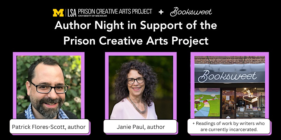 Author Night in Support of the Prison Creative Arts Project (PCAP)