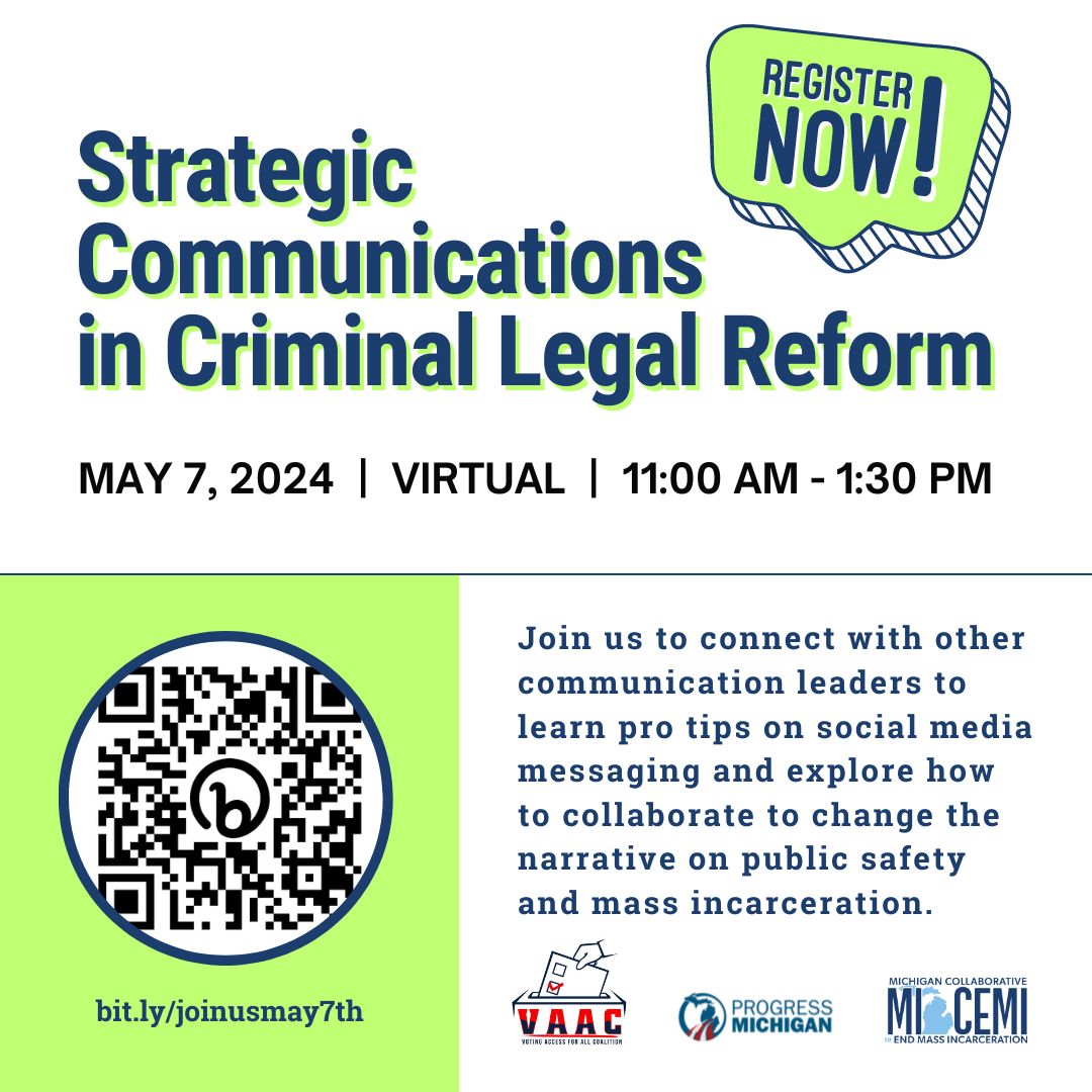 Virtual Event: Strategic Communications in Criminal Legal Reform