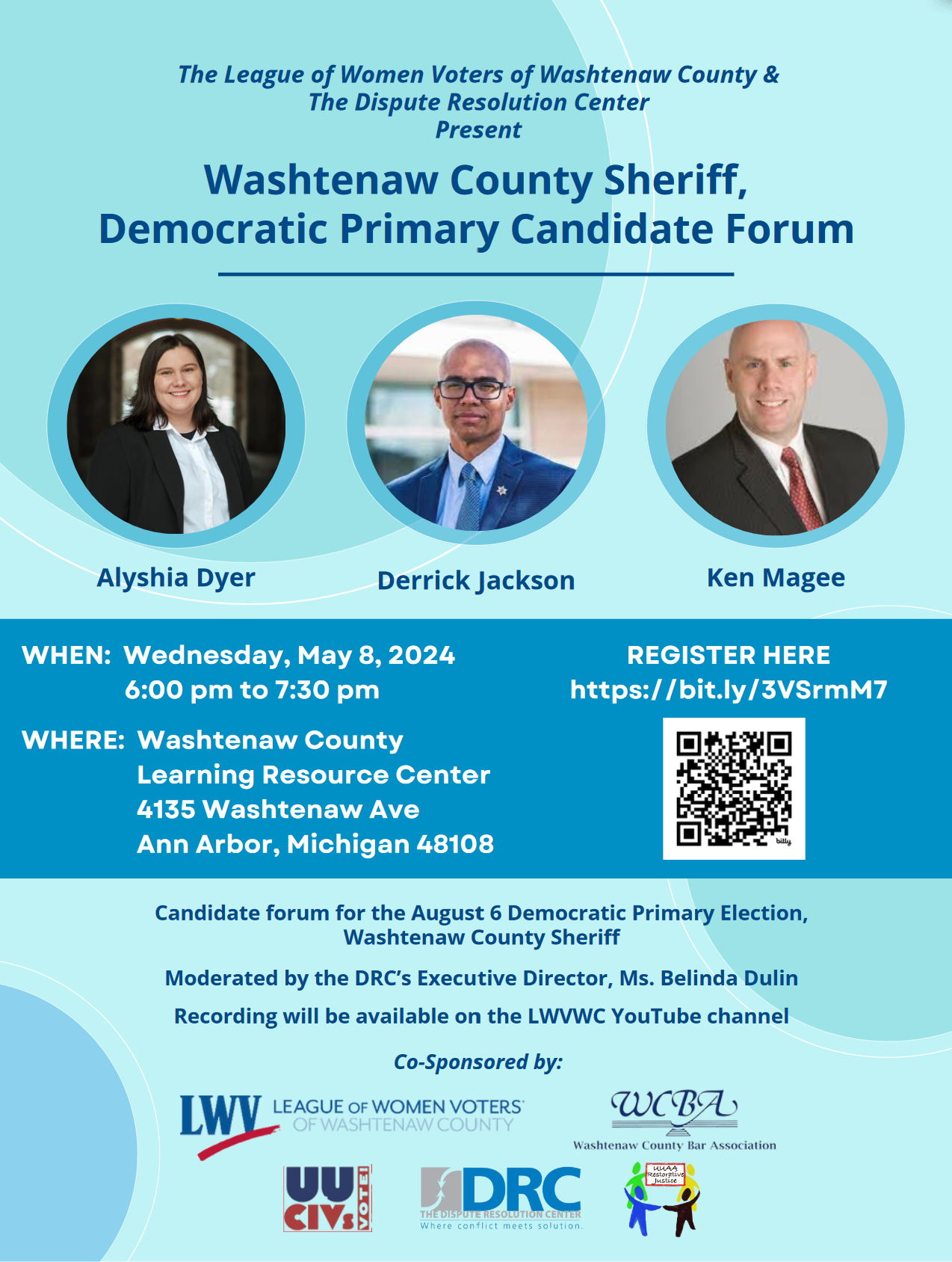 Washtenaw County Sheriff Candidate Forum