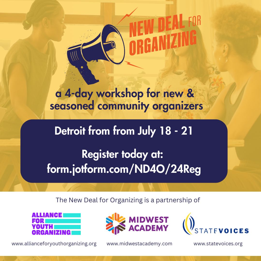 New Deal for Organizing: A 4-Day Workshop for New & Seasoned Organizers