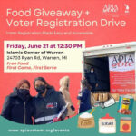 Food Giveaway + Voter Registration Drive with APIA Vote Michigan