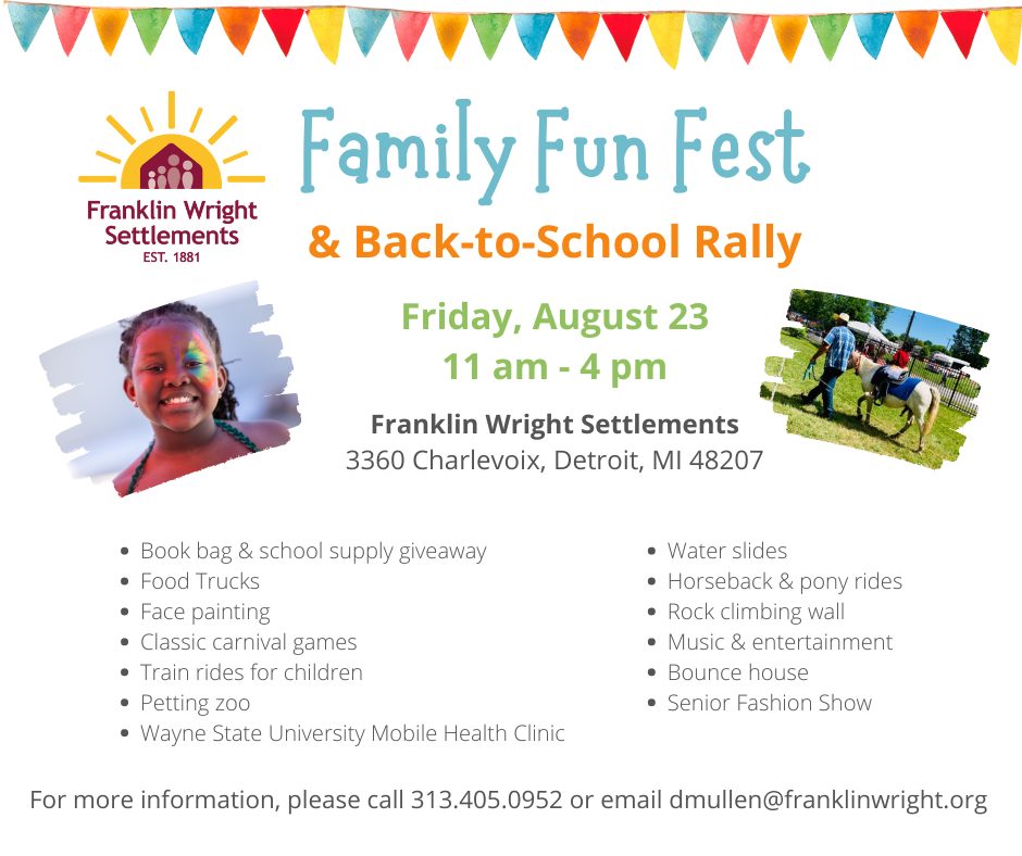 Franklin Wright's Annual Family Fun Fest and Back-to-School Rally