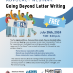 MI-CEMI Grassroots Advocacy Webinar: Beyond Letter Writing