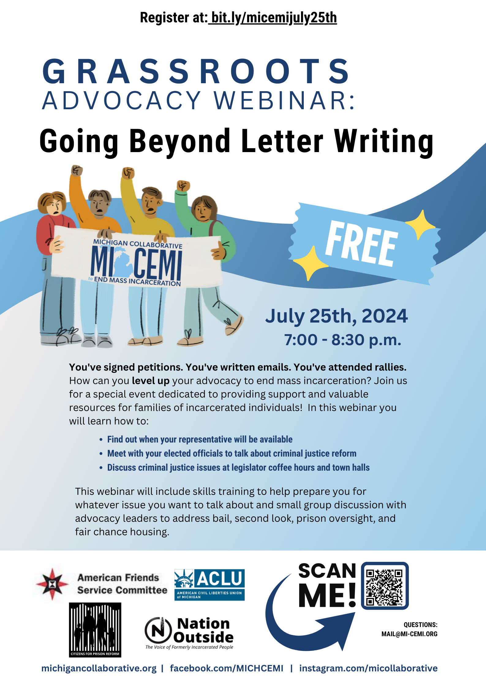 MI-CEMI Grassroots Advocacy Webinar: Beyond Letter Writing