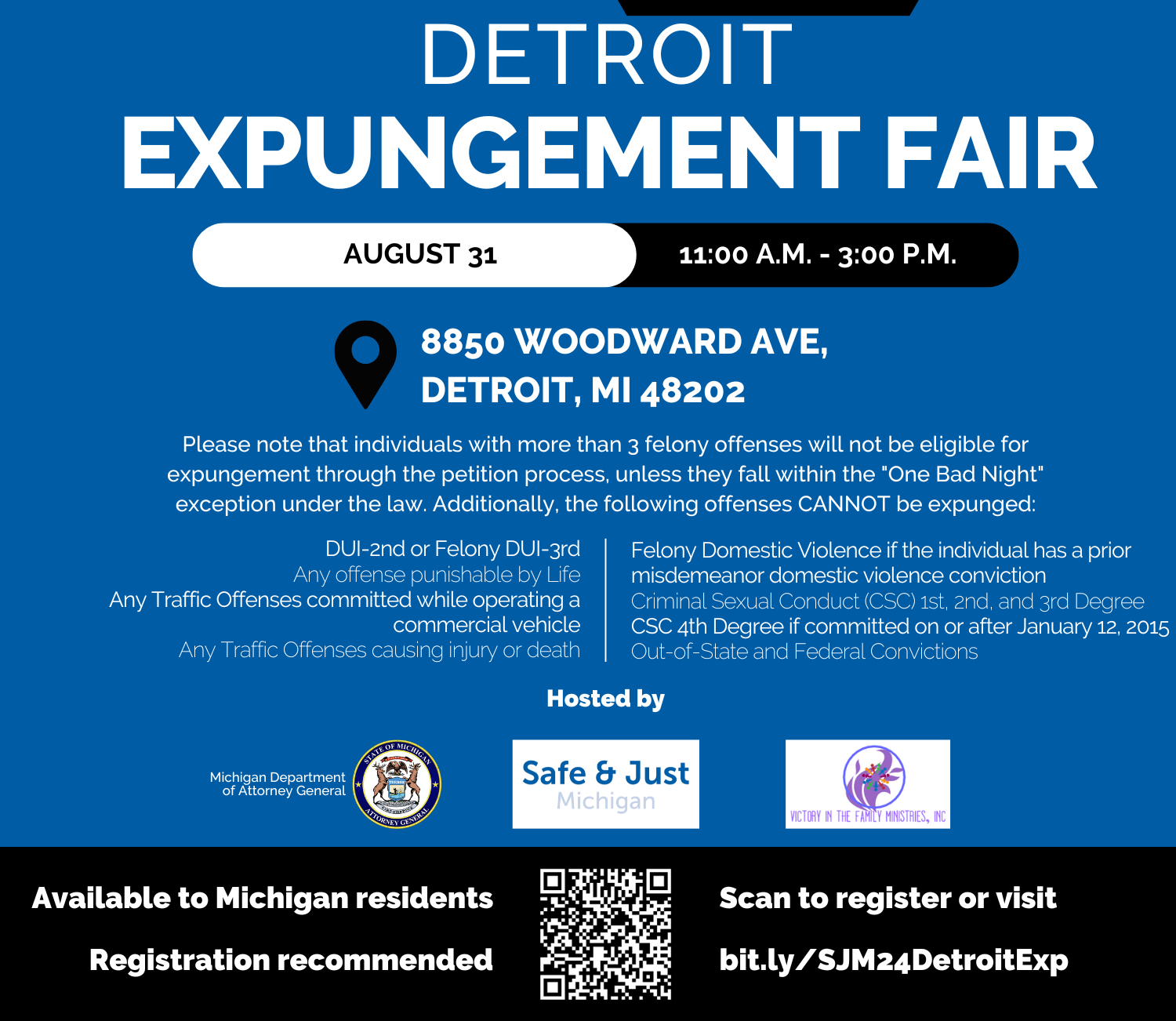 St Matthew’s and St Joseph’s Episcopal Church (Detroit) Expungement Fair 