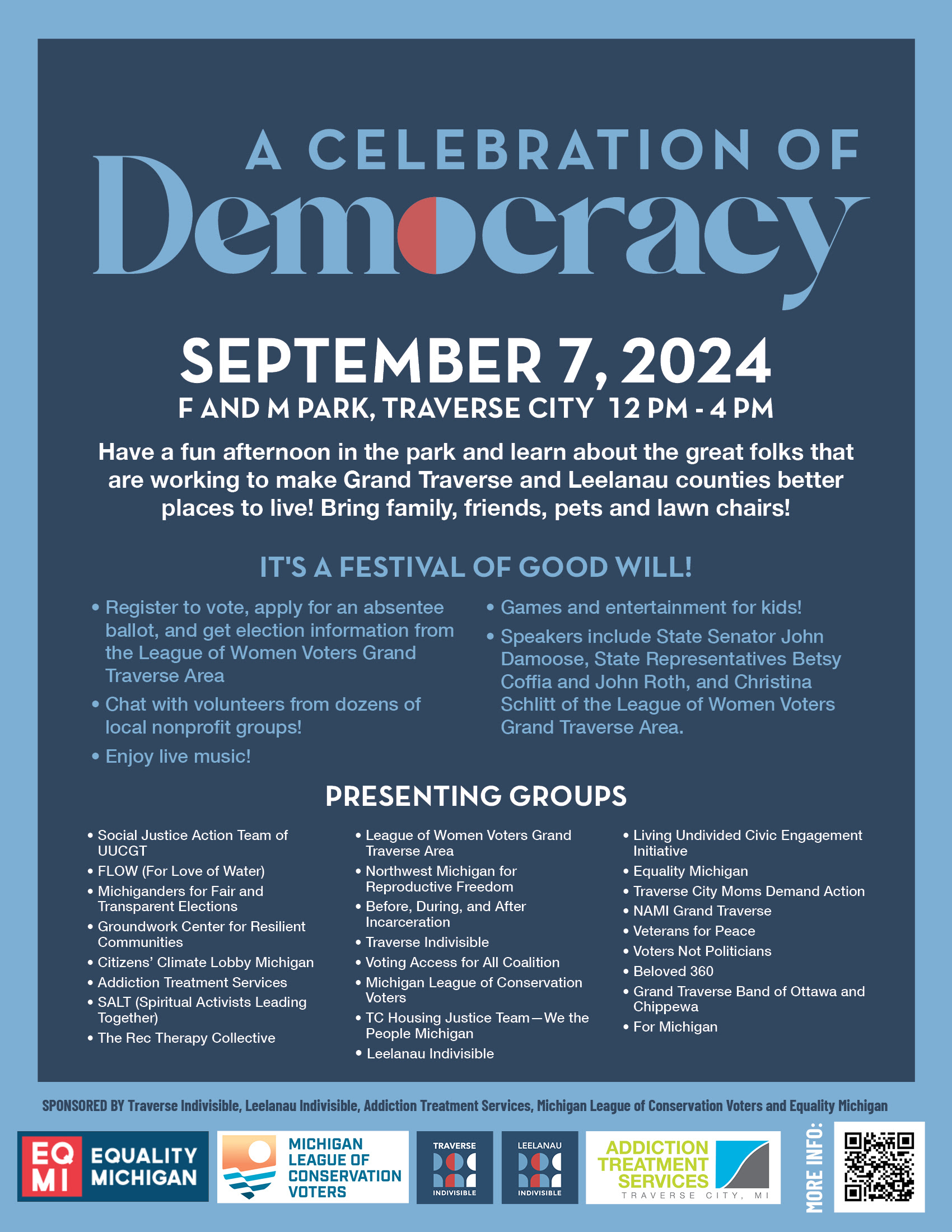 VAAC to Speak at A Celebration of Democracy in Traverse City