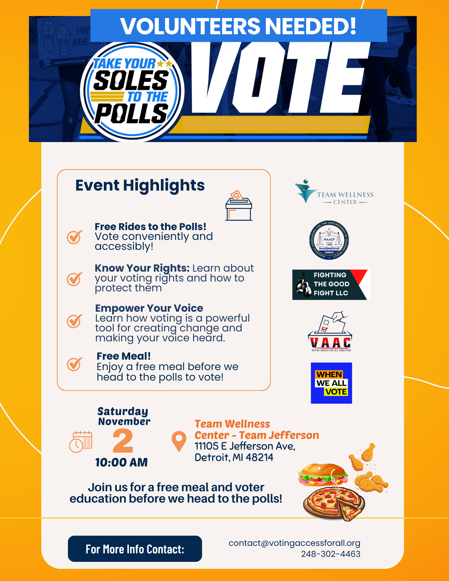 Soles to the Polls 🚐 Volunteers Needed! 