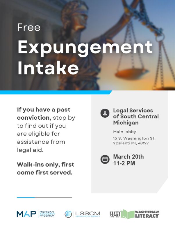 Free Expungement Intake - Ypsilanti