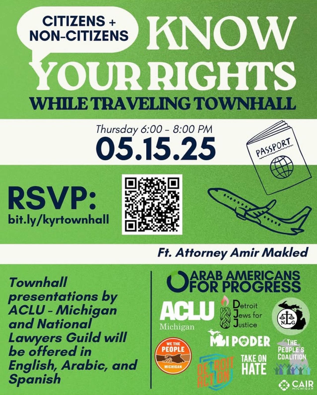 Know Your Rights When Traveling Town Hall