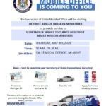 MI SoS Mobile Unit at The Detroit Rescue Mission