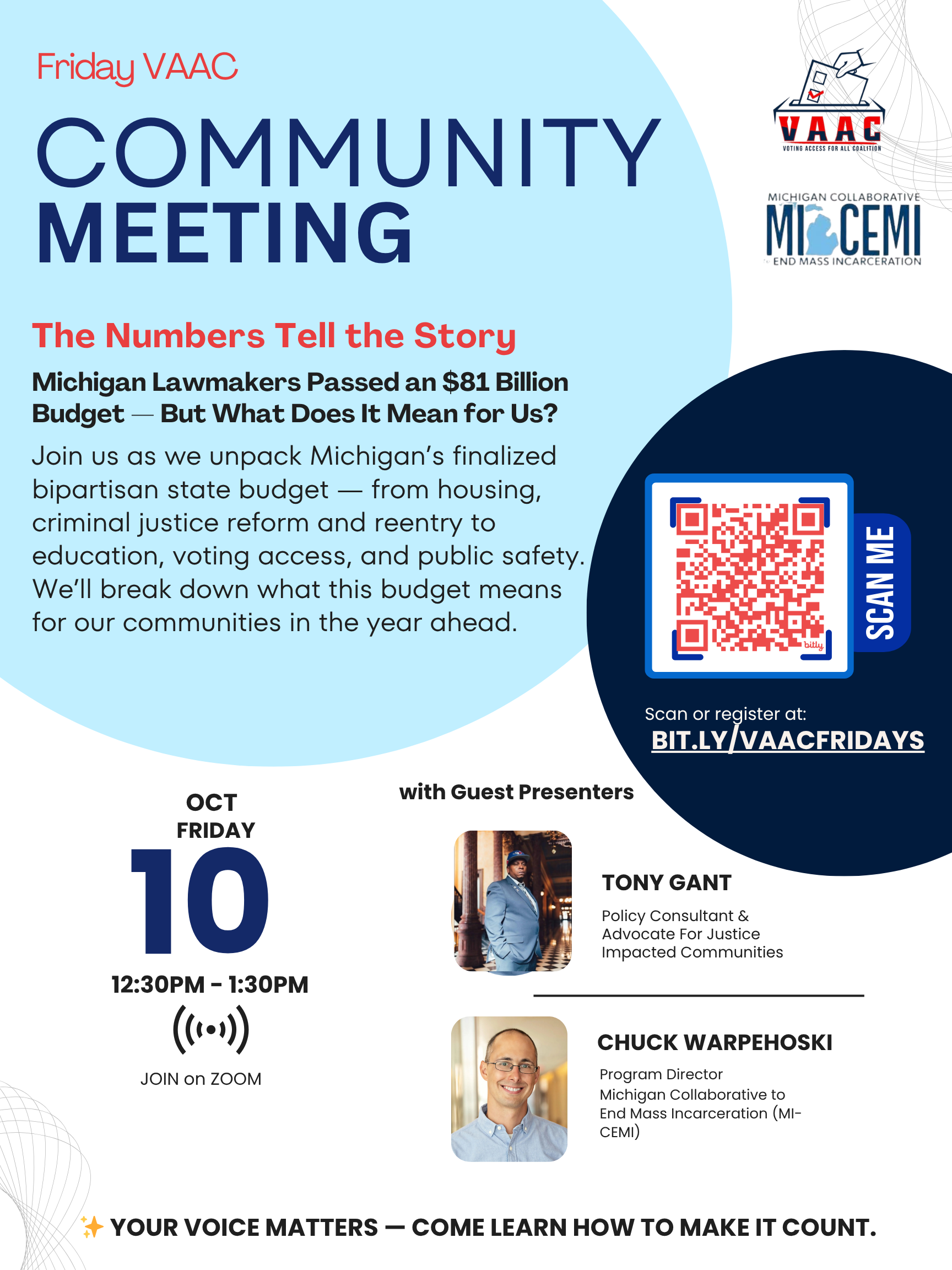 VAAC Friday Community Meetings