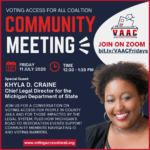 VAAC Friday Community Meeting with Khyla D. Craine, J.D.