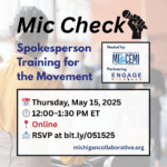 Mic Check: Spokesperson Training for the Movement