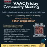 Decline to Sign Documentary Proof of Citizenship Ballot Petitions: VAAC Friday Community Meeting