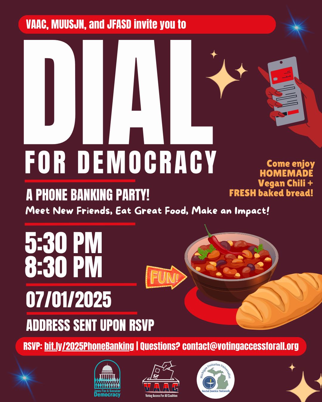 Dial for Democracy: A Phone Banking Party